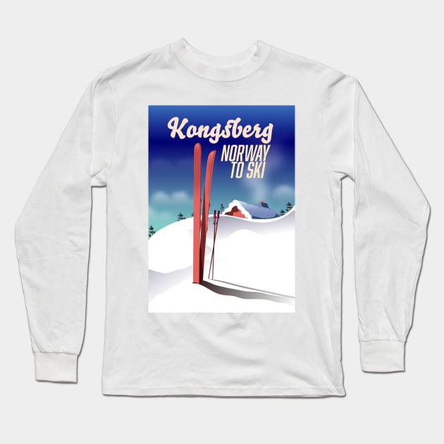 Kongsberg norway to ski Long Sleeve T-Shirt by nickemporium1